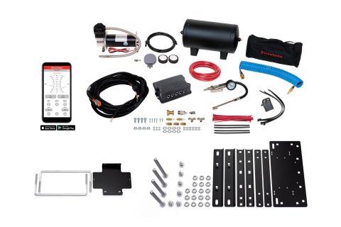 Firestone Air Command Kits WR17602932 Compressor, Suspension, Dual Path, App Controlled, Extreme Duty, 2 Gallon Tank, Black, Maximum 150 psi, 100 Percent Duty Cycle, 12 V DC, Kit