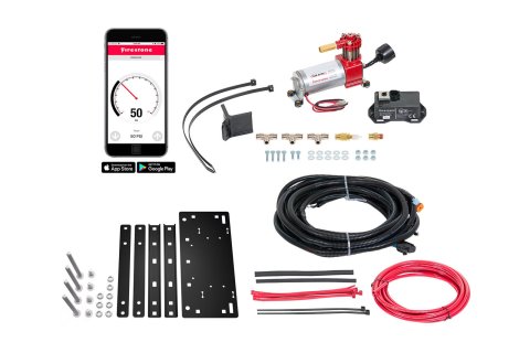 Firestone Air Command Kits WR17602920 Compressor, Suspension, Single Path, App Controlled, Standard Duty, Maximum 100 psi, 9 Percent Duty Cycle, 12 V DC, Kit