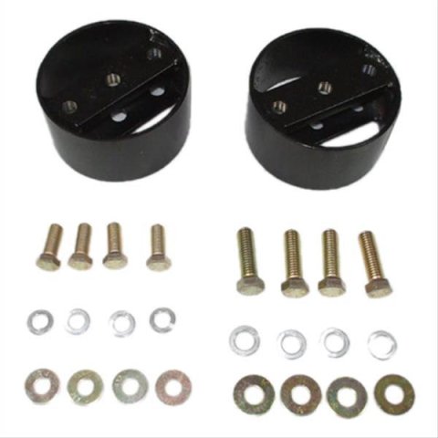 Firestone Air Bag Helper Spring Spacers WR17602366 Spacers, Steel, Natural, 2 in. Height, Axle/Leaf Mount, Pair