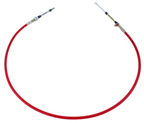 B&M Super Duty Race Shifter Cables 80834 Cable, Duty, 8 ft. Length, Morse Style, Eyelet/Threaded Ends, Red, Each