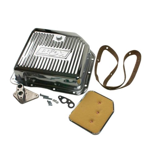 B&M Automatic Transmission Deep Pans 30289 Pan, Deep, Steel, Chrome, GM, TH250, TH350, Each