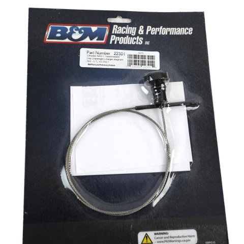 B&M NAG-1 Locking Transmission Dipsticks 22301 Dipstick, Locking, Aluminum Handle, Black Anodized, Chrysler, Dodge, NAG1, Kit