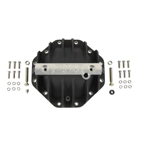 B&M 12 Bolt Chrysler 9.25 Inch Differential Cover 11306 Cover, Rear, 12-bolt, Aluminum, Black Anodized, in., Each