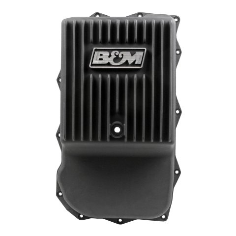 B&M Automatic Transmission Deep Pans 71395 Pan, Hi-Tek Deep, Aluminum, Black Anodized Finish, 4 qt. Capacity Increase, Ram, 8HP70, 8HP75, 845RE, 850RE, Each