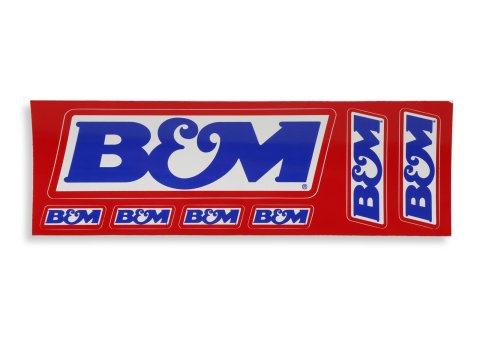 B&M Decals 669959 Decal, Vinyl, Adhesive Back, Red, White, Blue, Logo, Each