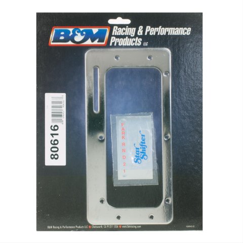 B&M Automatic Transmission Shifter Replacement Parts 80616 Boot Plate, Chrome, Transmission, Star Shifter, Each