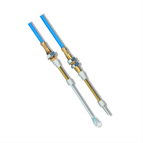 B&M Unimatic Shifter Cables 80735 Cable, Unimatic, 5 ft. Length, Morse Style, Eyelet/Threaded Ends, Blue, Each