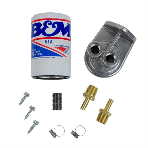 B&M Remote Transmission Filters 80277 Filter, 3/4-16 in. Thread, Kit
