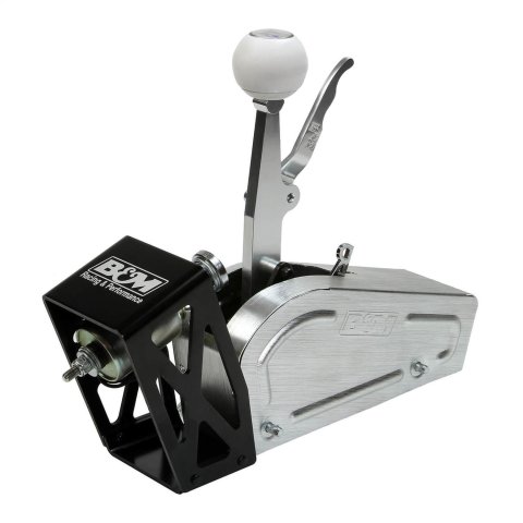 B&M Electric Shifter Solenoids 80903 Solenoid, Electric, Steel, Natural, Aluminum Black Anodized Bracket, 2 or 3-Speed Automatic, Pro Stick, Not Included, Kit