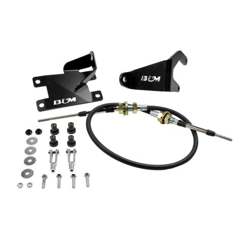 B&M Heavy-Duty Transfer Case Shift Cable Conversion Kits 81186 Shifter Components, Kits, Shifter Cable, Jeep, L6 Power-Tech, Kit