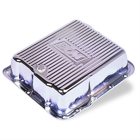 B&M Automatic Transmission Deep Pans 70289 Pan, Deep, Steel, Chrome, GM, 700R4, 4L60, Each