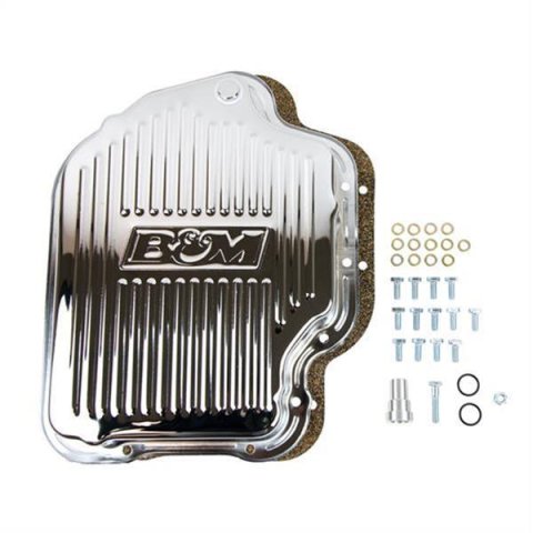 B&M Automatic Transmission Deep Pans 20289 Pan, Deep, Steel, Chrome, GM, TH400, Each