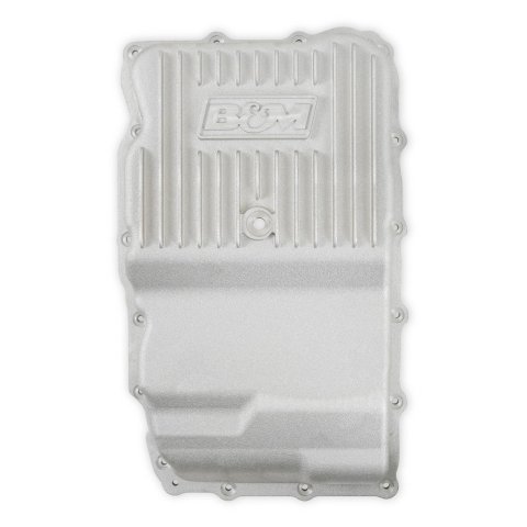B&M Automatic Transmission Deep Pans 70401 Pan, Deep, Aluminum, Natural, 2 qt. Capacity Increase, Chevy, GMC, 10L80, Each