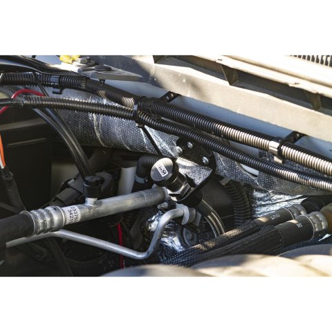 B&M Transmission Fluid Dipsticks 22173 Dipstick, Firewall Mount, Locking, Aluminum Handle, Tube, Chevrolet, GMC, Cadillac, 8L90E, Kit