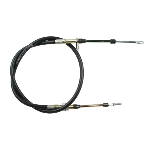 B&M Super Duty Race Shifter Cables 81832 Cable, Duty, 48 in. Length, Morse Style, Eyelet/Threaded Ends, Black, Each