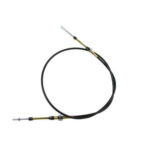 B&M Performance Shifter Cables 81605 Cable, Performance, 5 ft. Length, Morse Style, Eyelet/Threaded Ends, Black, Each