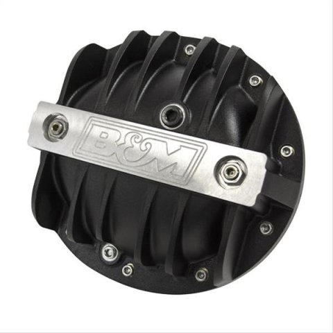 B&M 10 Bolt GM 8.2/8.5/8.6 Inch Differential Cover 71502 Cover, Rear, 10-bolt, Aluminum, Black Anodized, in., Each