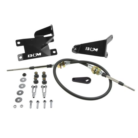 B&M Heavy-Duty Transfer Case Shift Cable Conversion Kits for 1984-2001 CHEROKEE, 1986-1992 COMANCHE, 1997-2006 WRANGLER - 81184 Cable, Heavy-duty, Jeep, Kit