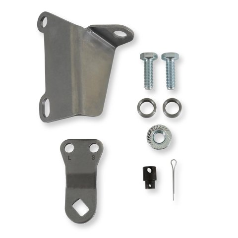 B&M Transmission Brackets and Levers 75499 Automatic Levers, Steel, Natural, Chevrolet, 4L60-E, 4L65-E, 4L70-E, 4L75-E, 4L80-E, 4L85-E, Kit