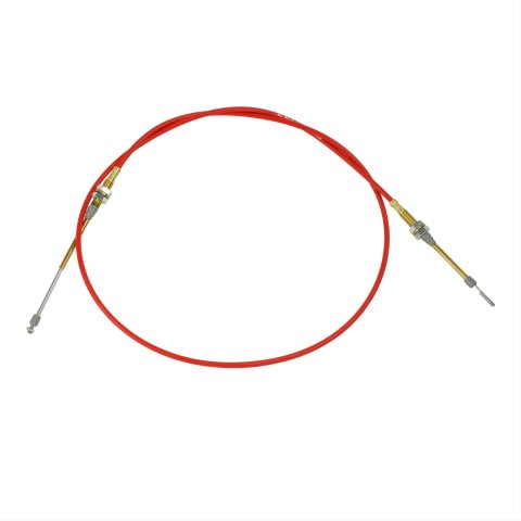 B&M Performance Shifter Cables 80506 Cable, Performance, 6 ft. Length, Threaded, Morse Style, Threaded Ends, Red, Each
