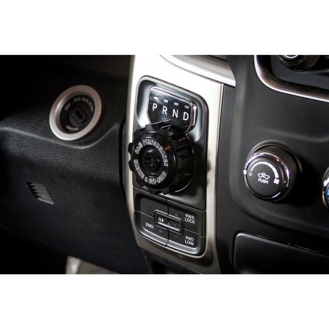 B&M Shifter Knobs and Handles 81166 Knob, Direct Fit, Automatic, Black Anodized, Aluminum, Ram 1500, Each