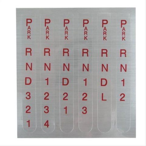 B&M Automatic Transmission Shifter Replacement Parts 80848 Indicator Window/Decal, Pro Ratchet Shifter, Each