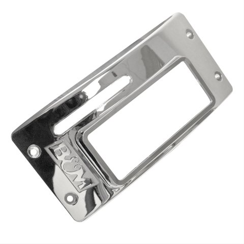 B&M Automatic Transmission Shifter Cover Top Plates 80671 Cover, Plastic, Chrome, Quicksilver, Each