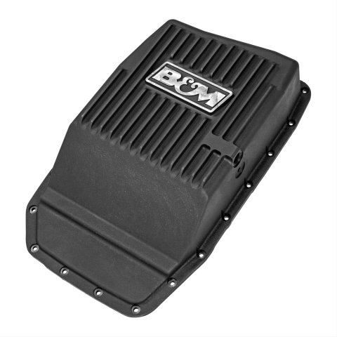 B&M Automatic Transmission Deep Pans 70394 Pan, Deep, Aluminum, Black anodized, Ford, 6R80, Each