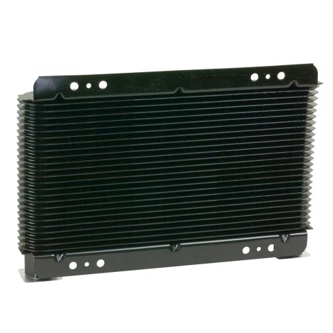 B&M SuperCooler Oil Coolers 70273 Fluid Cooler, Engine, Transmission, Plate-Type, Aluminum, Black, 7.25 in. x 11.25 in. x 1.5 in., Each