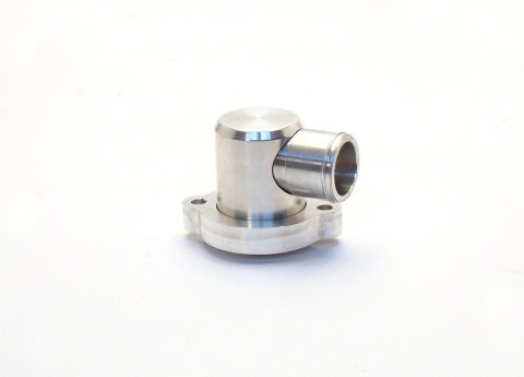 Canton Racing Billet Aluminum Water Necks 80-059 THERMOSTAT HOUSING 4.6/5.4 FORD 90 DEG WATER NECK 1.5 IN HOSE - 2001 AND UP