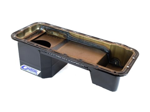 Canton Racing Truck Wet Sump Pans 16-870 Oil Pan, Off-Road, Steel, Black Powdercoated, 6 qt., Rear Sump, Ford, Big Block FE, Each