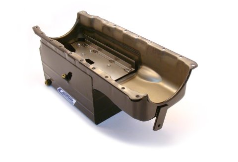 Canton Racing Marine Wet Sump Oil Pans 18-382 Pan, Marine, Steel, Black Powdercoated, 9 qt., Rear Sump, Chevy, Big Block, Each