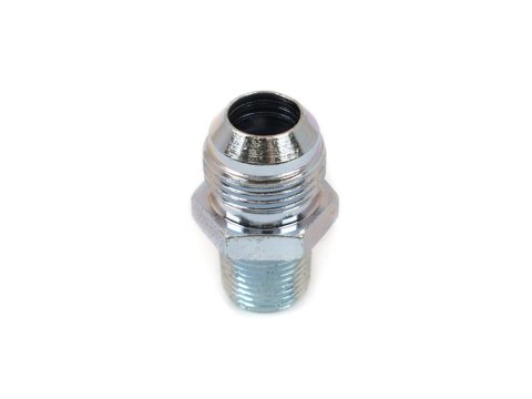Canton Racing NPT to AN Adapter Fittings 23-246 Fitting, Adapter, NPT, Straight, Steel, Natural, -12 AN, 1/2 in. NPT, Each