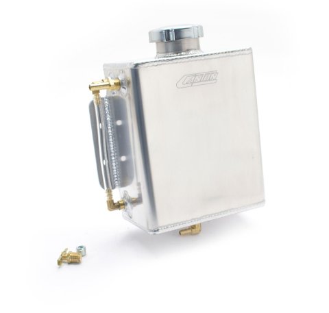 Canton Racing Coolant Recovery/Overflow Catch/Fill Tanks 80-211 Overflow Tank, 4 Qt, Rectangular, 8.5 Tall, 7.0 Wide, 4 in. Deep, Aluminum, 1/4 in. NPT Inlet, Universal, Kit