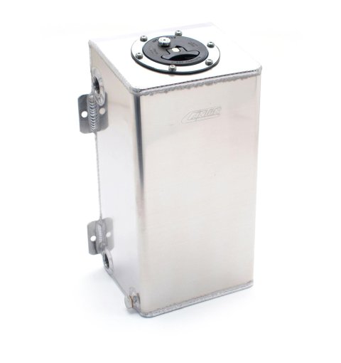 Canton Racing Dry Sump Tanks 23-110L Oil Tank, Sump, Aluminum, Natural, 10 qt., Rectangular, -12 AN Inlet/Outlets, Left Side, Each