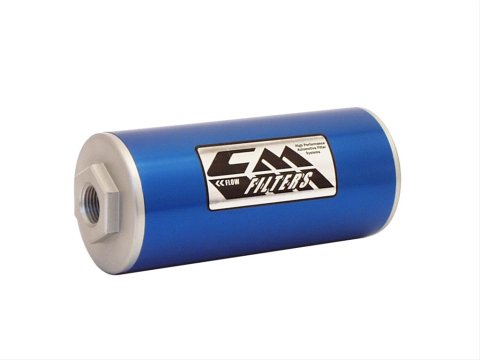 Canton Racing CM Inline Oil Filters 25-101 Filter, Filter, Element, 1/2 NPT Female Inlet/Outlet, 6.00 Dia. x 2.75 in. Length, Each