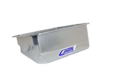 Canton Racing Drag Wet Sump Oil Pans 15-964 Pan, Steel, Clear Zinc, 6.5 qt., Sump, Baffled, Windage Tray, Race, Road Race, Honda®, K Series, Each