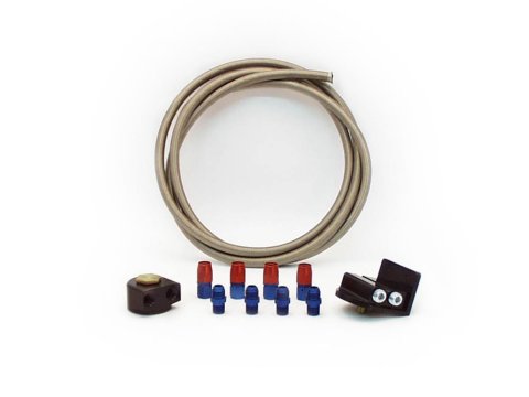 Canton Racing Remote Oil Filter Kits 22-825 Relocation Kit, Single Filter, 3/4-16 in. Threads, 18mm x 1.5 Engine Threads, Kit