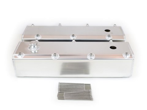 Canton Racing Fabricated Aluminum Valve Covers 65-386 Covers, Tall, Aluminum, Natural, Ford, Big Block, 429/460, Pair