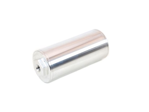 Canton Racing Overflow Catch Tanks 80-251 Tank, Round, 15 oz. Capacity, Aluminum, Natural, 3/8 in. NPT Inlet Outlet, Female Threads, Kit