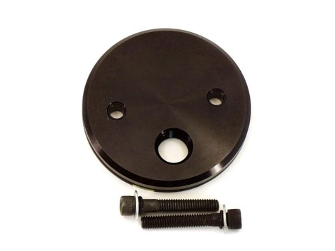 Canton Racing Oil Filter Block-Off Plates 22-520 Adapter, Filter, Plate, Aluminum, Black, 1/2 in. NPT Inlet, Each