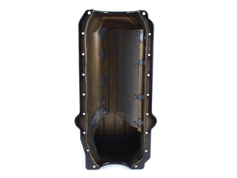 Canton Racing Truck Wet Sump Pans 16-100 Oil Pan, Truck, 4WD, Steel, Black Powdercoated, 6 qt., Rear Sump, Chevy, Small Black, Each