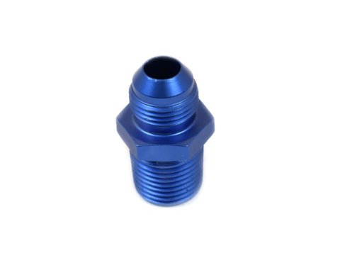 Canton Racing NPT to AN Adapter Fittings 23-244A Fitting, Adapter, NPT, Straight, Aluminum, Blue Anodized, -8 AN, 1/2 in. NPT, Each