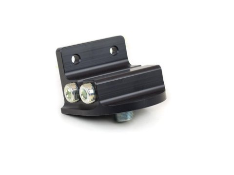 Canton Racing Remote Oil Filter Mounts 22-623 Mount, Remote, Single Bracket Style, Billet Aluminum, Black Anodized, 1/2 in. NPT Female Threads