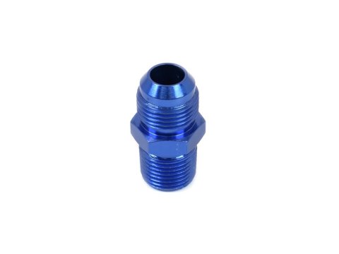 Canton Racing NPT to AN Adapter Fittings 23-245A Fitting, Adapter, NPT, Straight, Aluminum, Blue Anodized, -10 AN, 1/2 in. NPT, Each