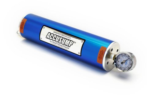 Canton Racing Accusump Oil Accumulators 24-046 Engine Accumulator, 1 Quart, 12.00 in. x 3.25 in., Aluminum, Blue Anodized, Each