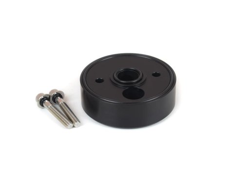 Canton Racing Remote Oil Filter Adapters 22-584 Adapter, Filter, Bolt-On, Aluminum, Black, 1/2 in. NPT Inlet/Outlet, Each