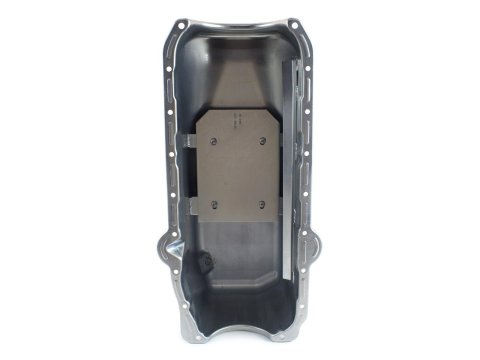 Canton Racing Stock Appearing/Stock Replacement Series Oil Pans 15-010 Pan, Street/Strip, Steel, 4 qt., Rear Sump, Chevy, Small Block, Each