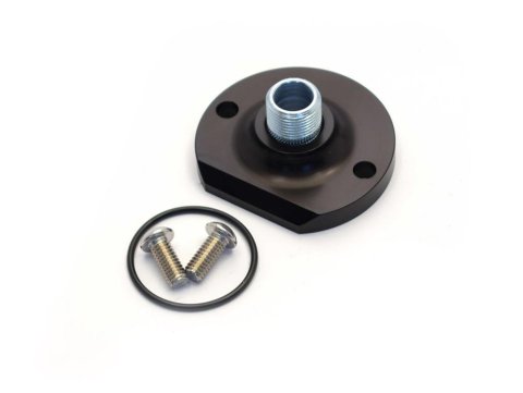 Canton Racing Oil Bypass Eliminators 22-570 Adapter, Filter, No Bypass, Aluminum, Black, Male, 13/16-16 in. Filter Thread, Chevy, V8, Each