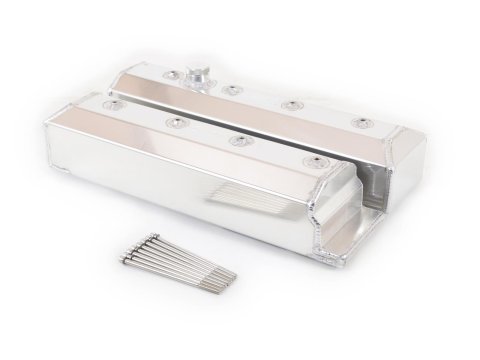 Canton Racing Fabricated Aluminum Valve Covers 65-208 Cover; Cover; Direct Replacement For 92-96 Chevy Corvette LT1; Incl. Stainless